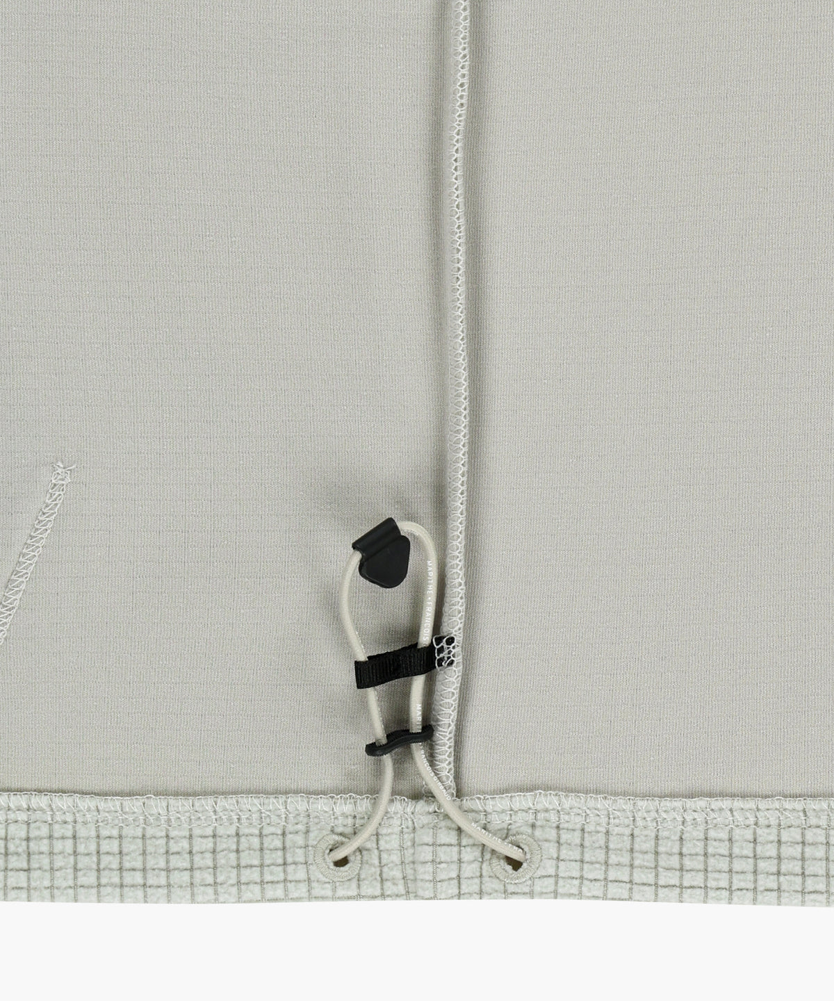 Marithe & Francois Girbaud - Grid Fleece Hoodie Zipup (Ecru) product image 5 | TRAB K-Fashion Australia