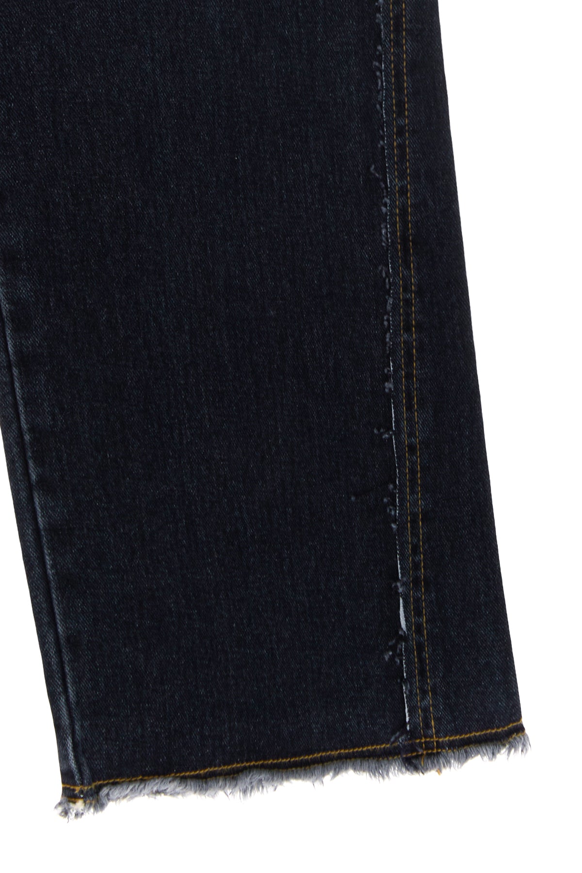 Matin Kim - Waist String Belted Denim Pants (Navy) product image 4 | TRAB K-Fashion Australia
