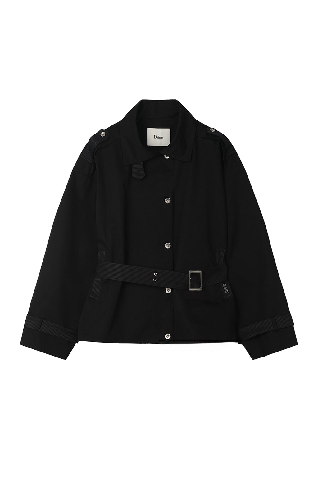 Deinet - Buckle Point Trench Jacket (Black) product image 10 | TRAB K-Fashion Australia