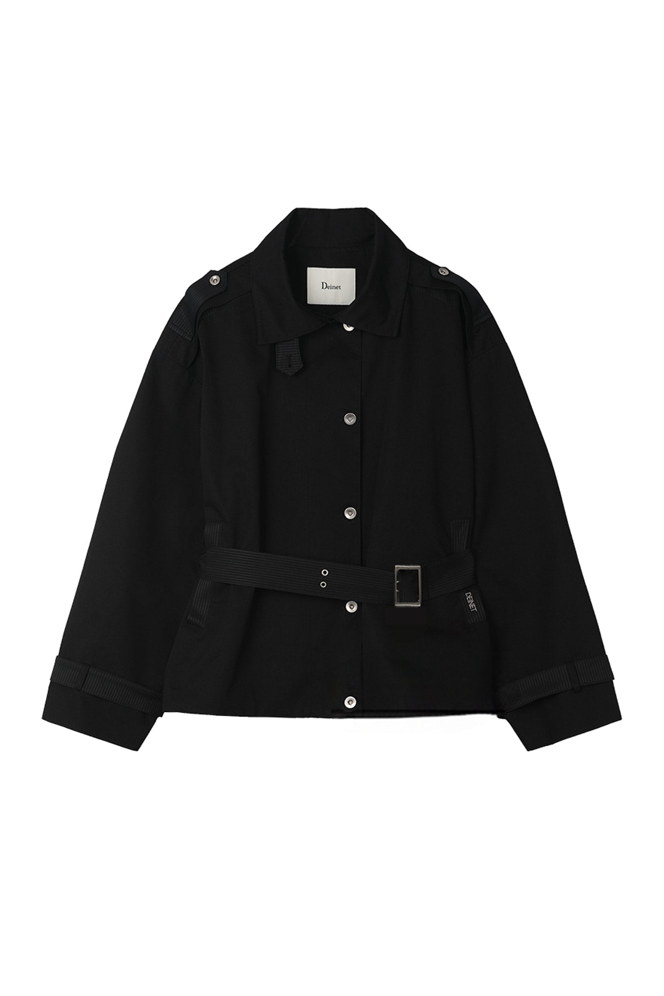 Deinet - Buckle Point Trench Jacket (Black) product image 10 | TRAB K-Fashion Australia