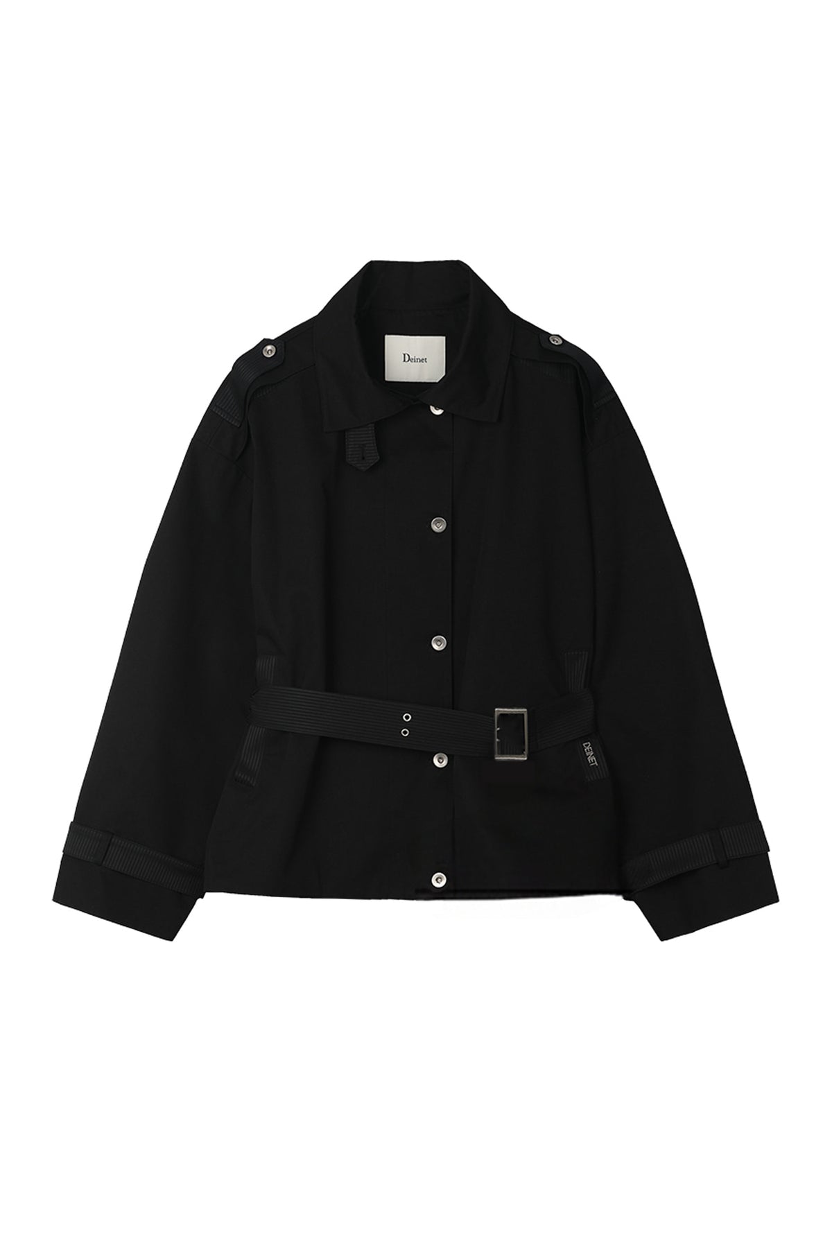 Deinet - Buckle Point Trench Jacket (Black) product image 10 | TRAB K-Fashion Australia