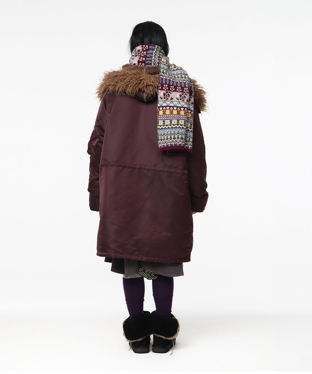 Coyseio - Hooded Field Down Jacket (Wine) product image 12 | TRAB K-Fashion Australia