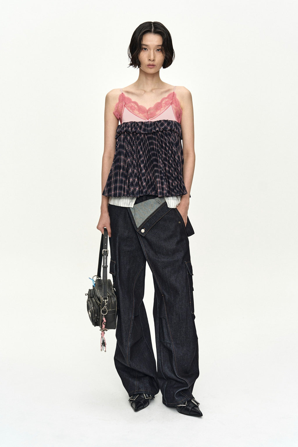 Andersson Bell - Rigid Turnover Cargo Jeans (Indigo) product image 1 | TRAB K-Fashion Australia