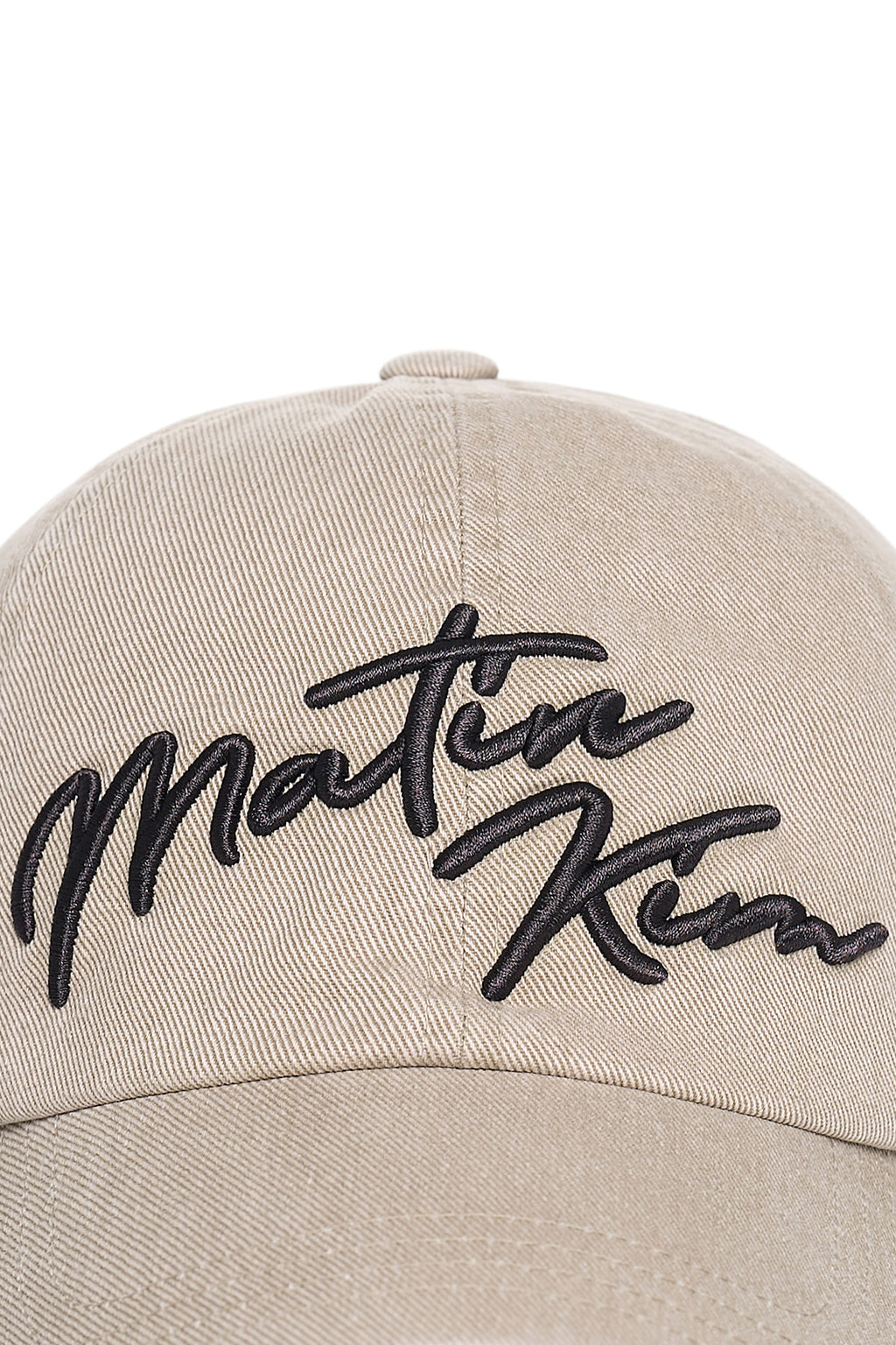 Matin Kim - Logo Script Ball Cap (Beige) product image 4 | TRAB K-Fashion Australia