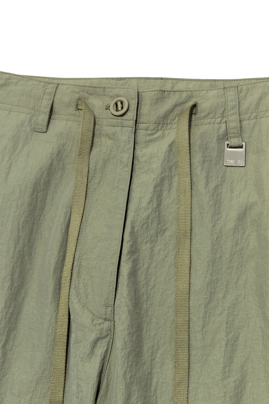 Matin Kim - String Nylon Cargo Pants (Khaki) product image 3 | TRAB K-Fashion Australia
