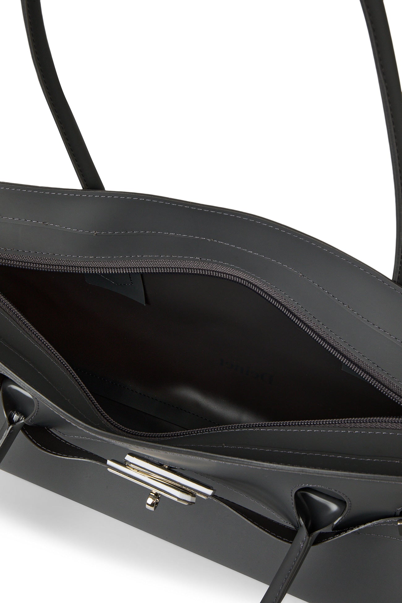 Deinet - [free Card Wallet] Jelly Two-Way Bag (Charcoal) product image 10 | TRAB K-Fashion Australia