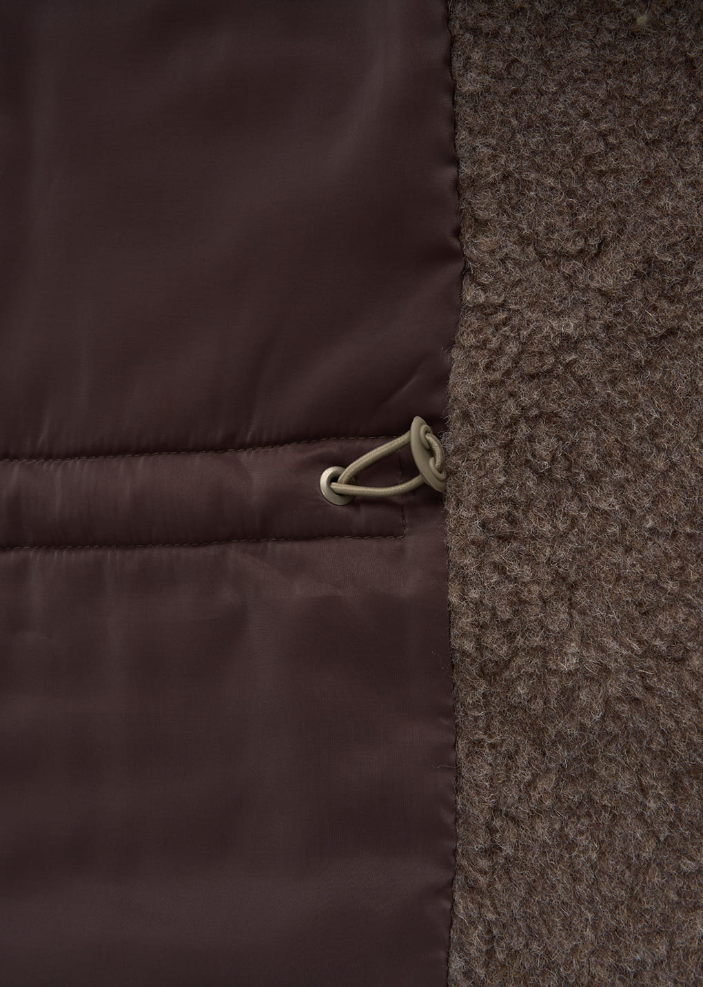 Amomento - padded shearling parka (Khaki) product image 17 | TRAB K-Fashion Australia