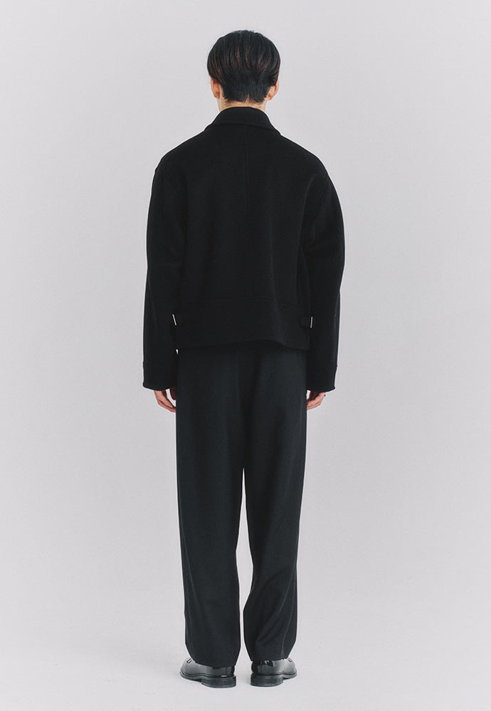 Art if acts - Wool Side Two Tuck Pants (Charcoal) product image 4 | TRAB K-Fashion Australia