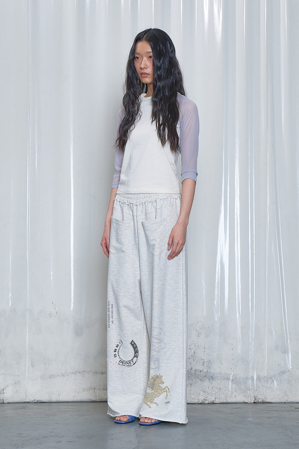 Deinet - Mesh Contrast Raglan Half Sleeve (Light Yellow) product image 2 | TRAB K-Fashion Australia