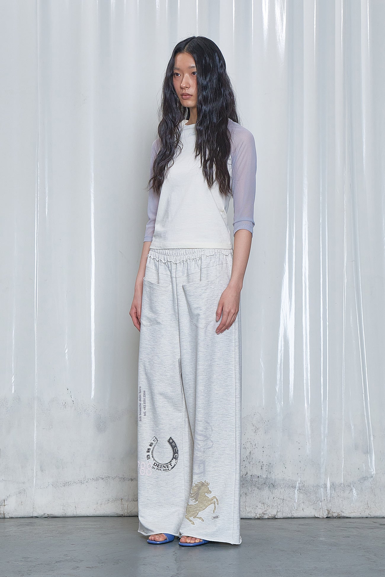 Deinet - Mesh Contrast Raglan Half Sleeve (Light Yellow) product image 2 | TRAB K-Fashion Australia