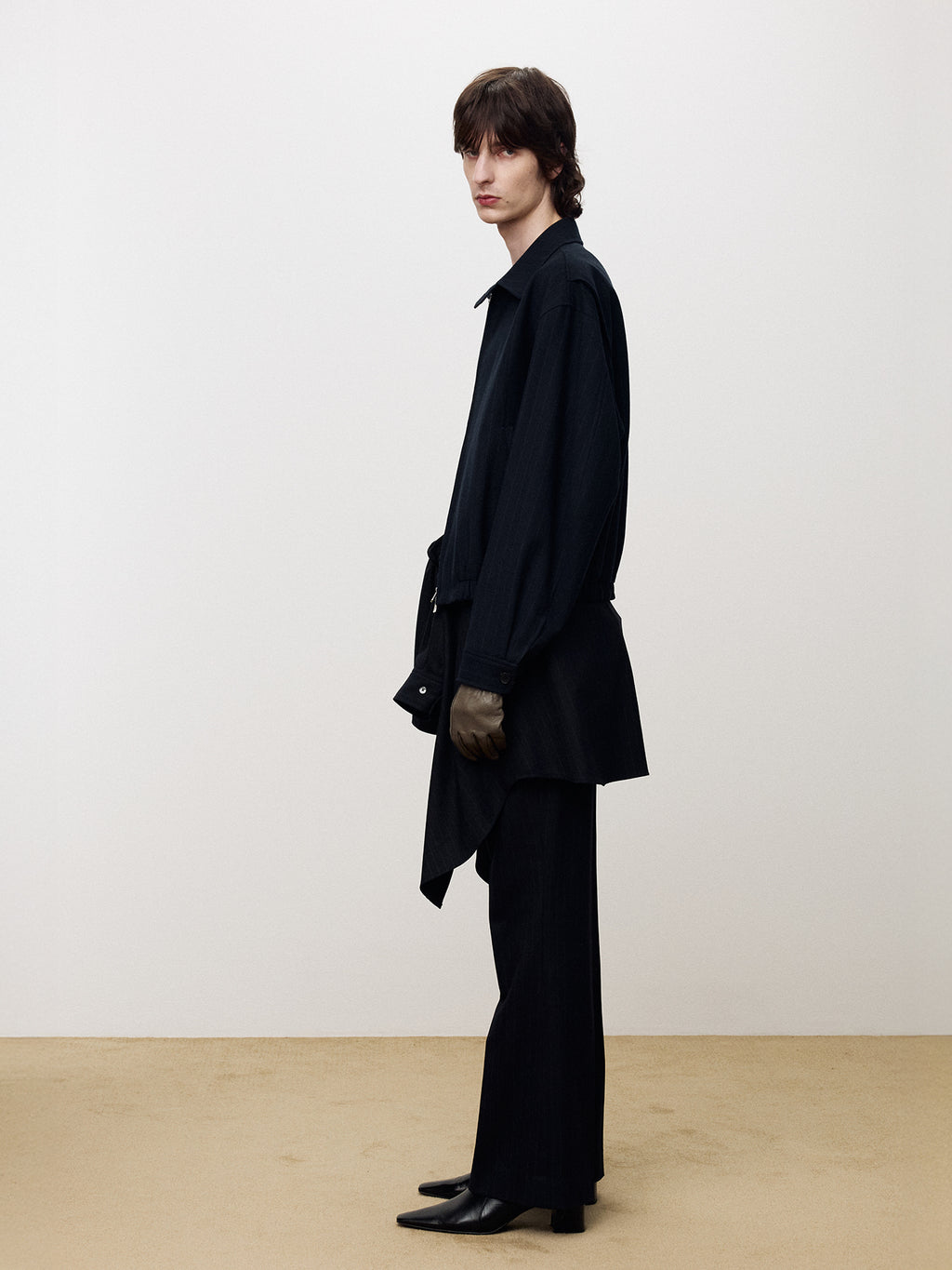 Tonywack - Virgin Wool French Blouson (Navy Stripe) product image 3 | TRAB K-Fashion Australia