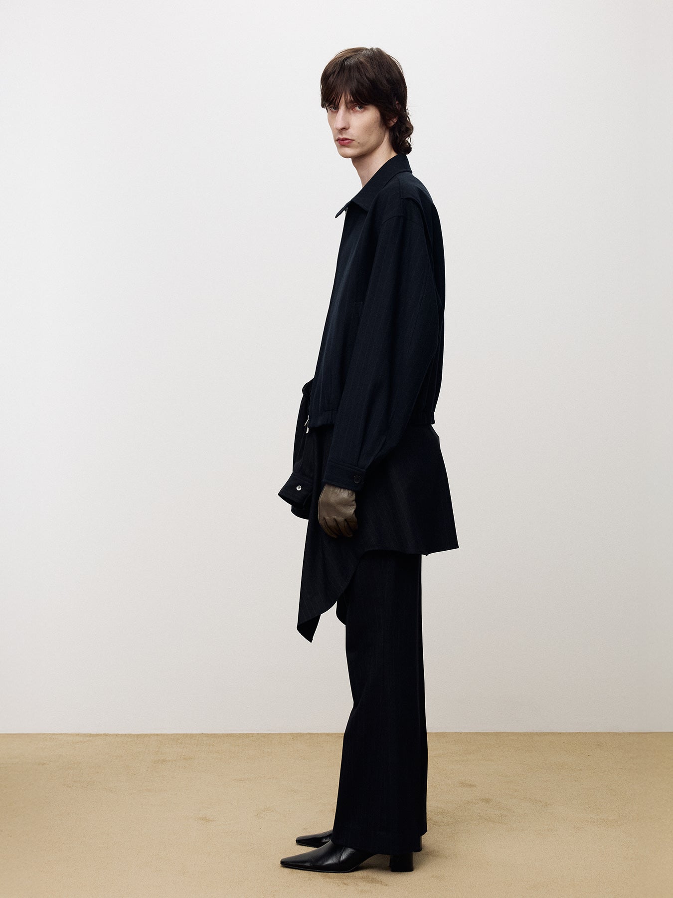 Tonywack - Virgin Wool French Blouson (Navy Stripe) product image 3 | TRAB K-Fashion Australia