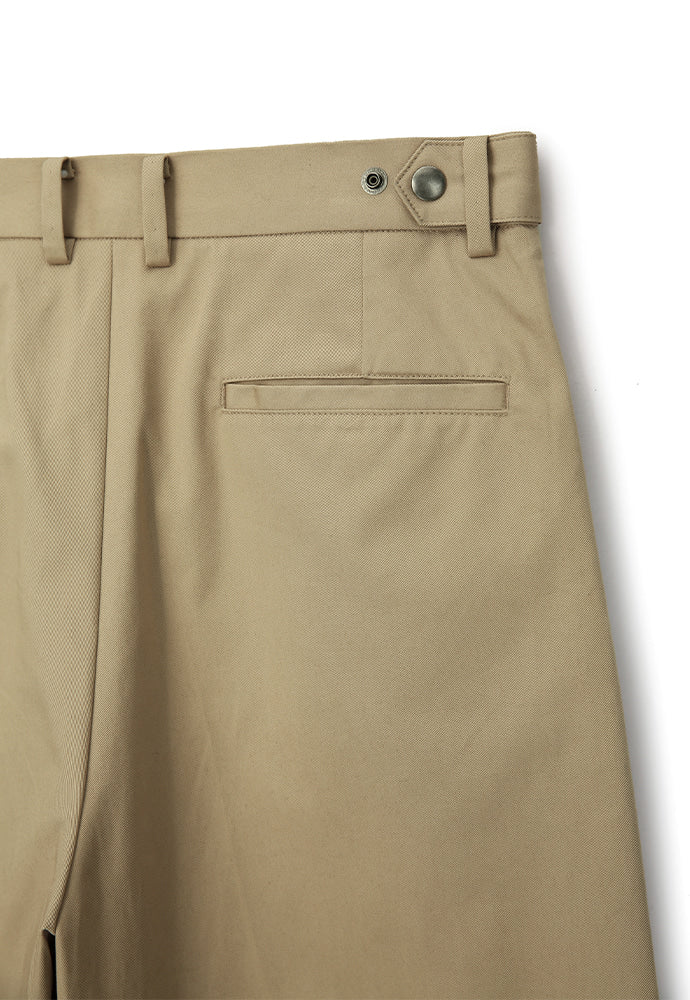 Tonywack - High-Twist Cotton No Tuck Wide Trousers (Beige) product image 10 | TRAB K-Fashion Australia