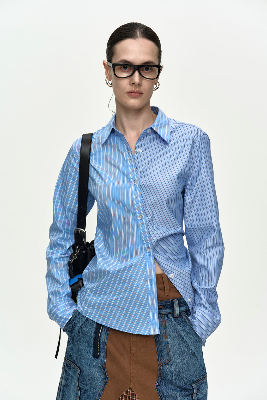 Andersson Bell - Breeze Striped Twist-Tuck Shirt (Blue) product image 4 | TRAB K-Fashion Australia