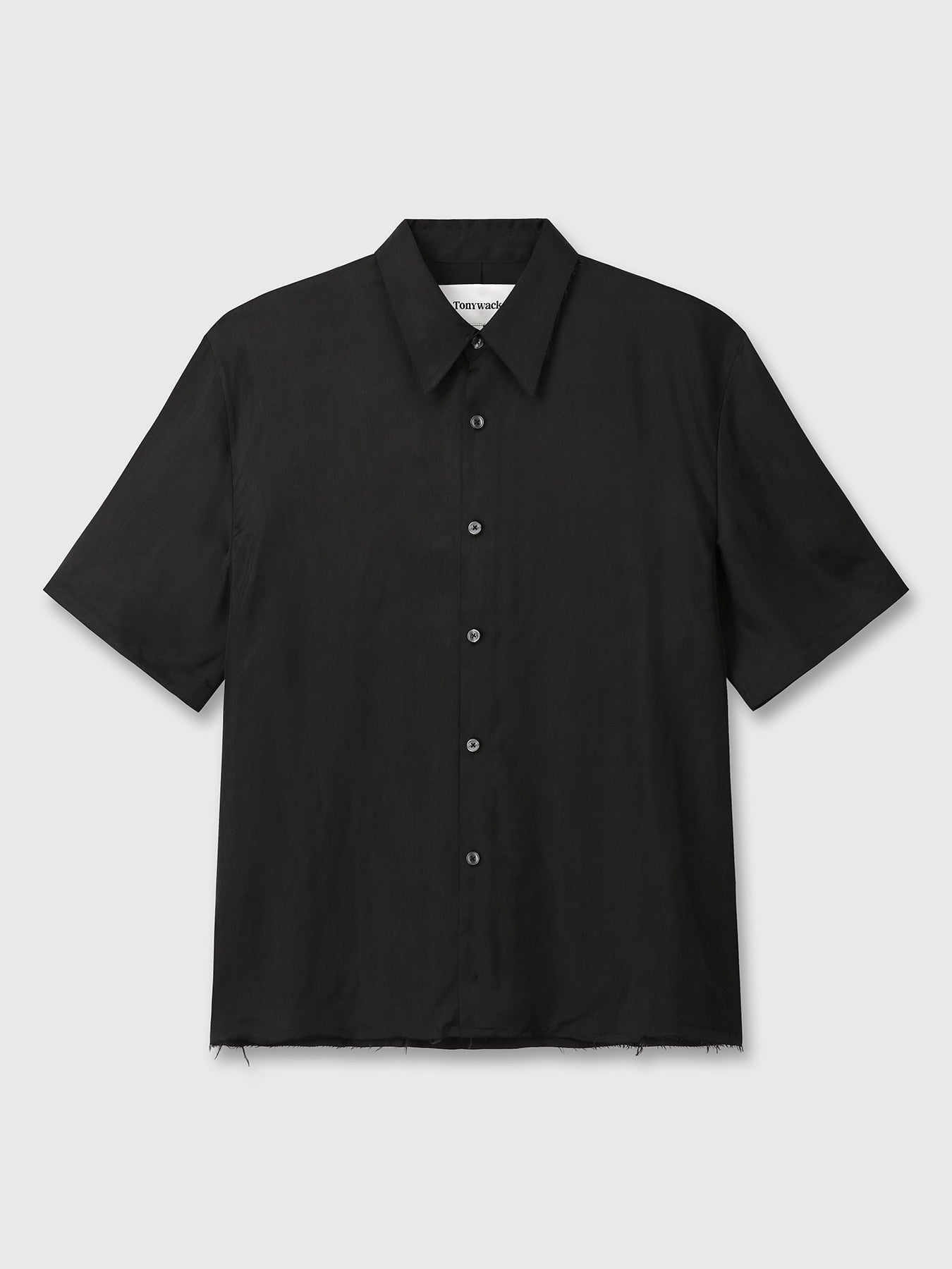 Tonywack - Fluid Cupro Shirt (Japanese Fabric) (Carbon) product image 7 | TRAB K-Fashion Australia