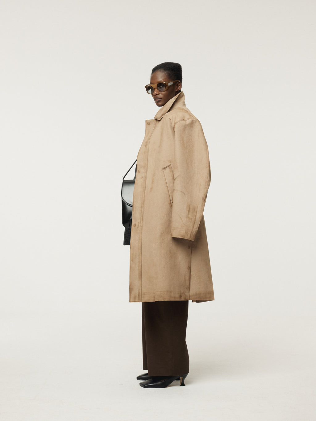 Recto - Vintage Effect Cotton Coat (Desert) product image 3 | TRAB K-Fashion Australia