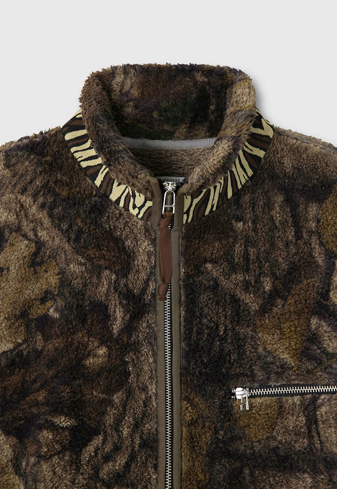 Tonywack - Leaf Camo Printed Fleece Jacket (Brown) product image 11 | TRAB K-Fashion Australia