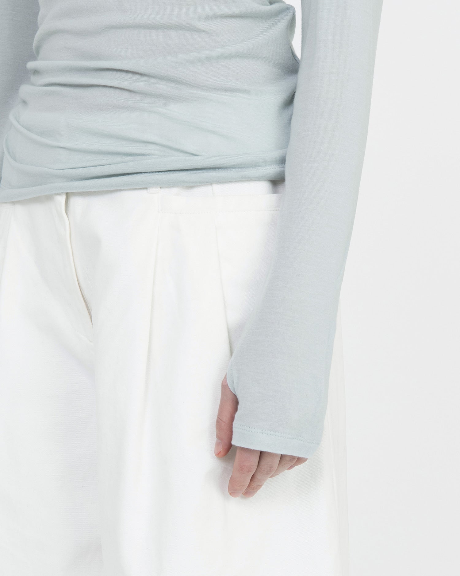 Brownyard - Seethrough Long Sleeve (Blue Grey) product image 4 | TRAB K-Fashion Australia