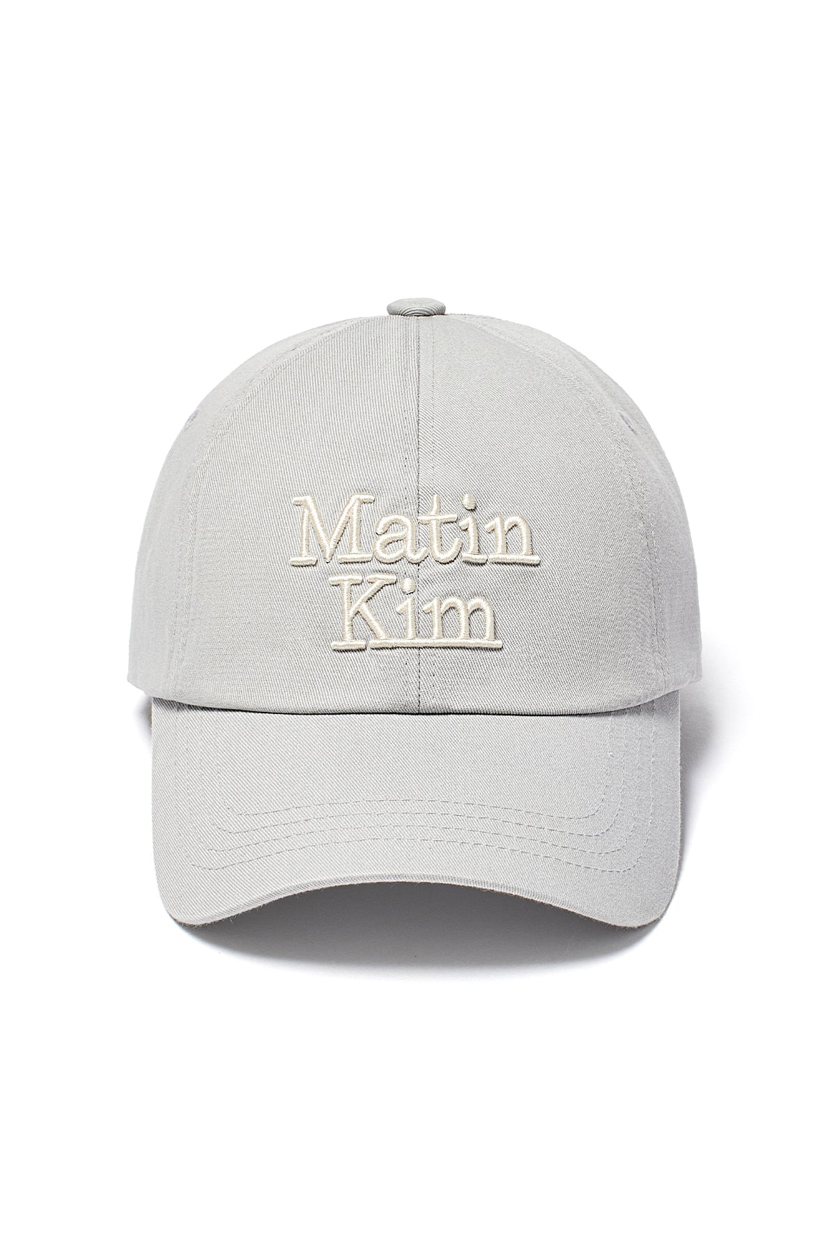 Matin Kim - Matin Volume Logo Ball Cap (Grey) product image 2 | TRAB K-Fashion Australia
