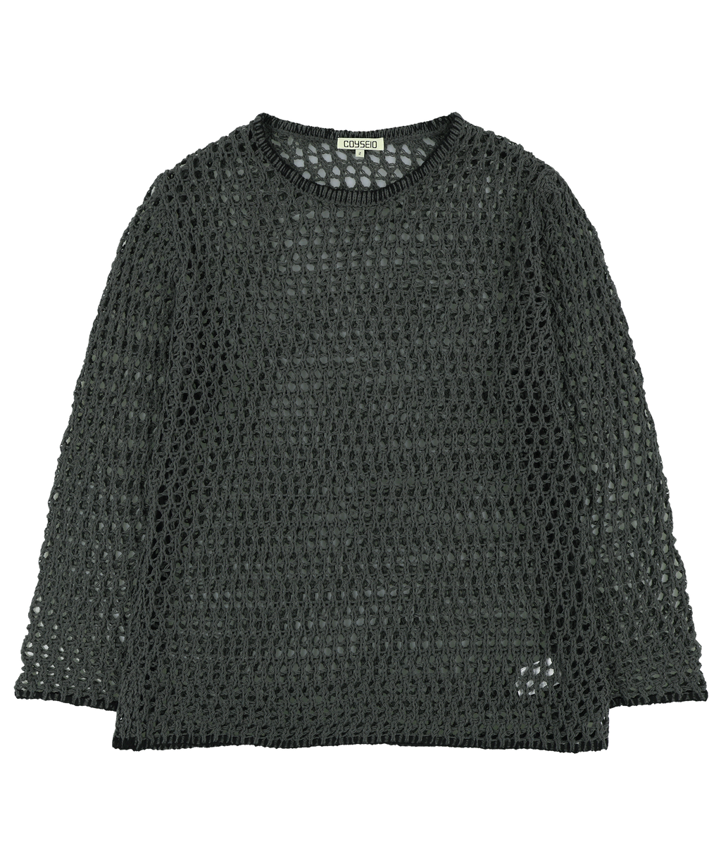 Coyseio - Hole Knit (Charcoal) product image 1 | TRAB K-Fashion Australia
