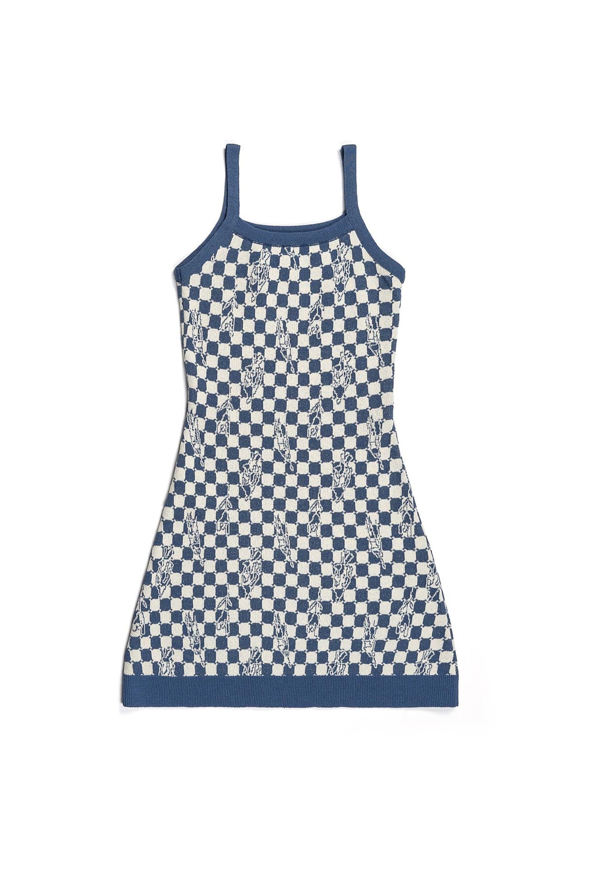 Ioedle - Checkerboard Illusion Sleeveless Knit Dress Naver (OC) product image 3 | TRAB K-Fashion Australia