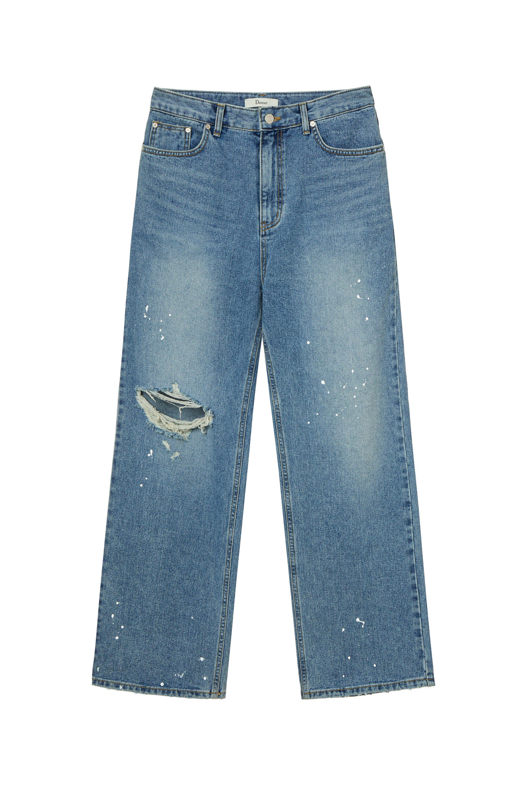 Deinet - Painted Logo Point Jeans (Blue) product image 12 | TRAB K-Fashion Australia