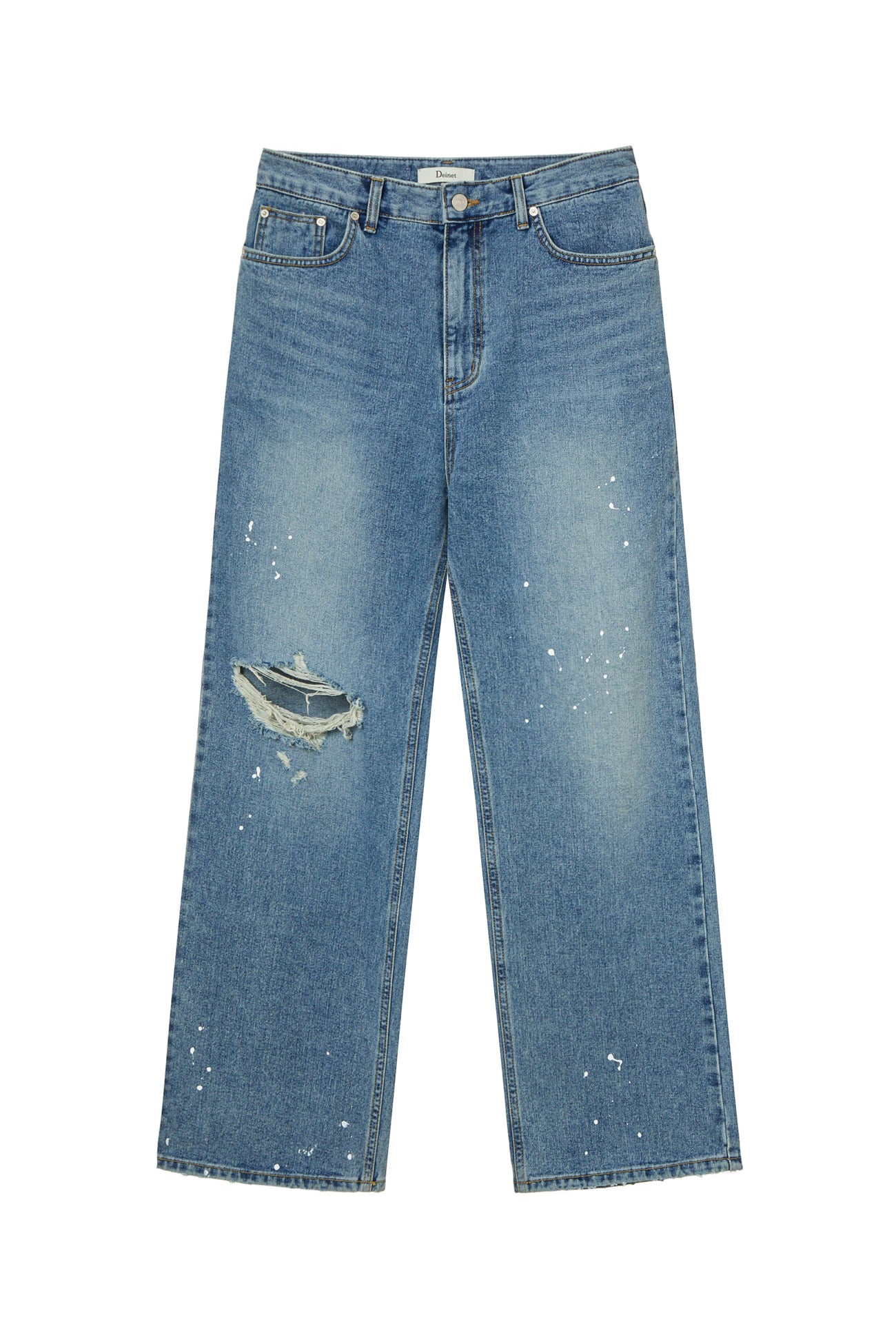 Deinet - Painted Logo Point Jeans (Blue) product image 12 | TRAB K-Fashion Australia