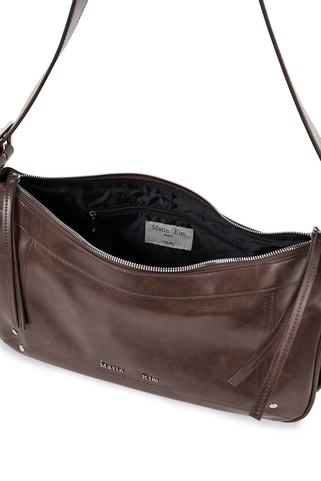Matin Kim - Rivet Point Quad Shoulder Bag (Brown) product image 3 | TRAB K-Fashion Australia