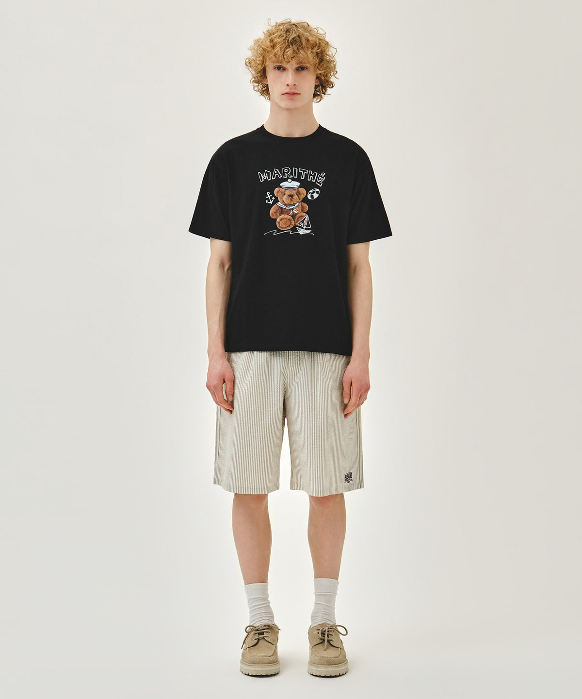 Marithe & Francois Girbaud - Marine Drawing Doodle Graphic Tee (Black) product image 5 | TRAB K-Fashion Australia