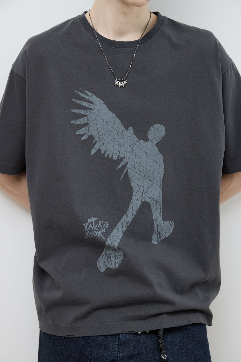 Hatchingroom - Broken Angel Tee (Charcoal) product image 8 | TRAB K-Fashion Australia