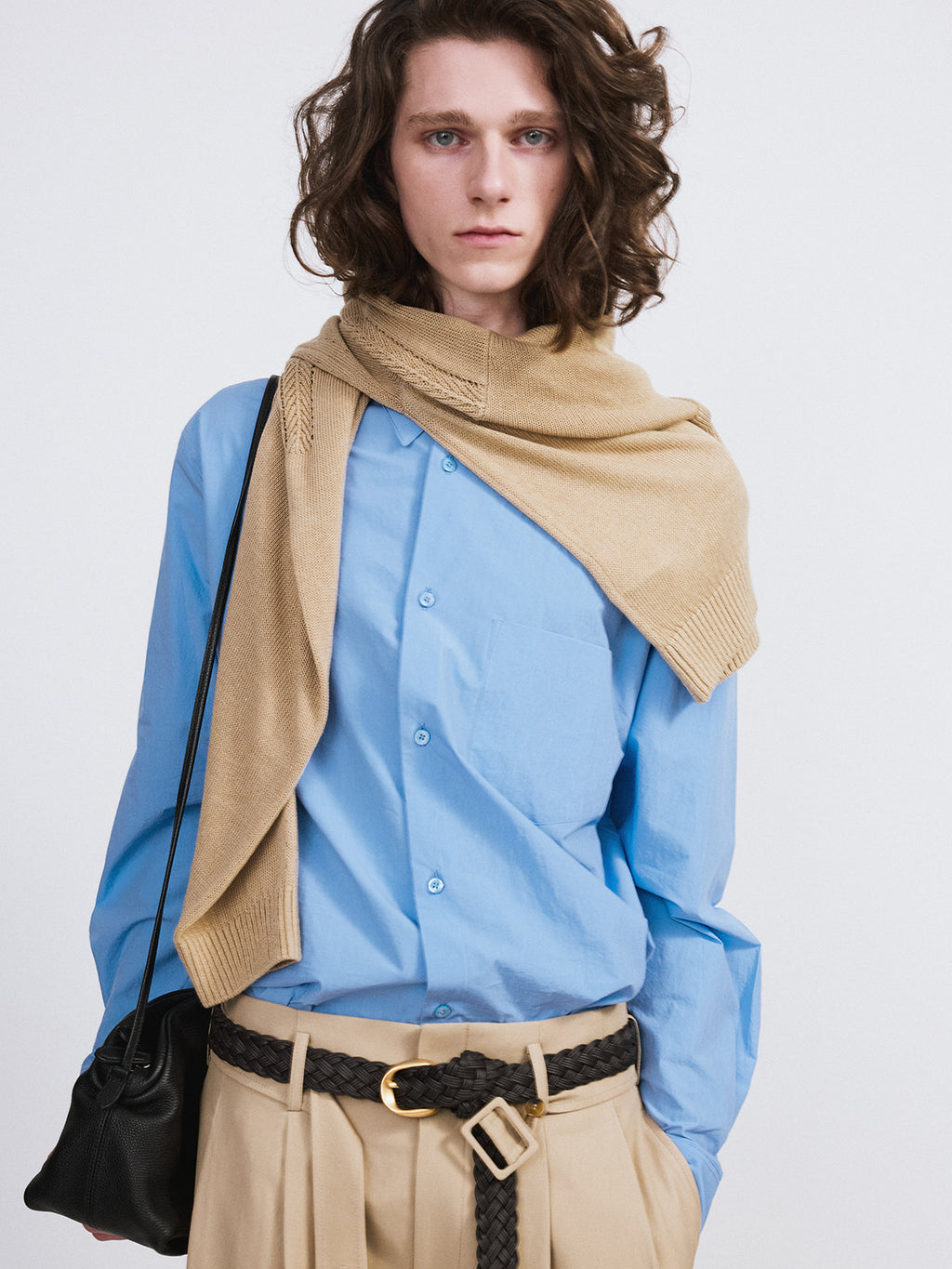 Recto - Cotton Pocket Shirt (Baby Blue) product image 5 | TRAB K-Fashion Australia