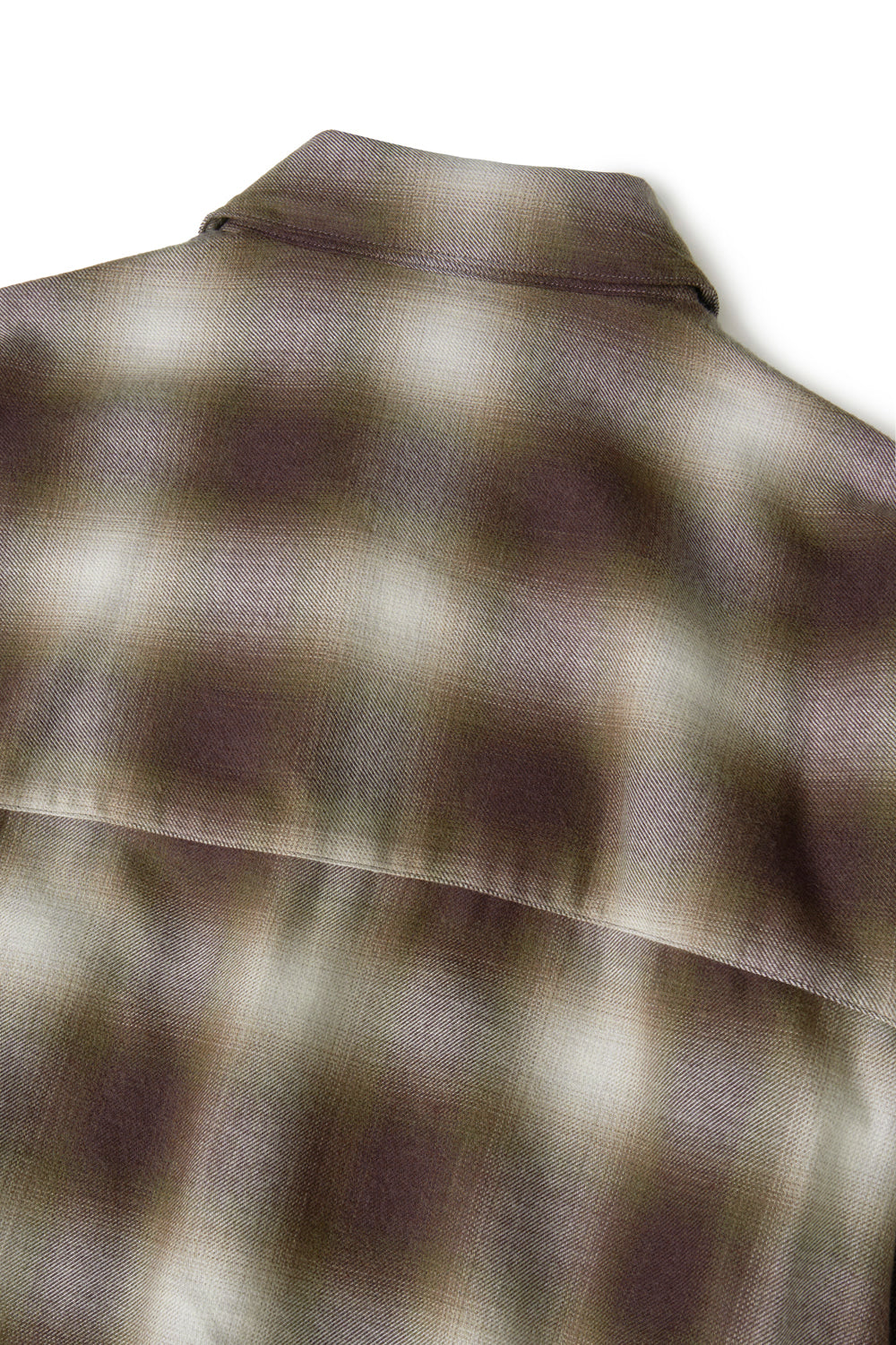 Hatchingroom - Regular Shirt Ombre Check (Khaki/Brown) product image 8 | TRAB K-Fashion Australia