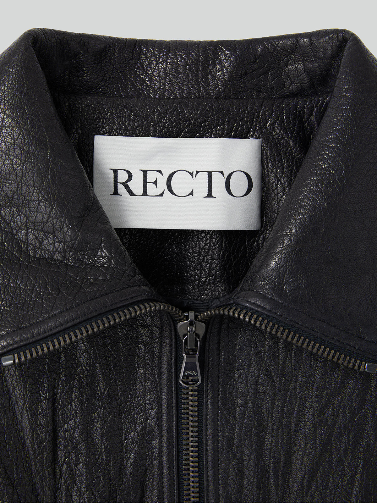 Recto - High-Neck Leather Jumper (Black) product image 7 | TRAB K-Fashion Australia
