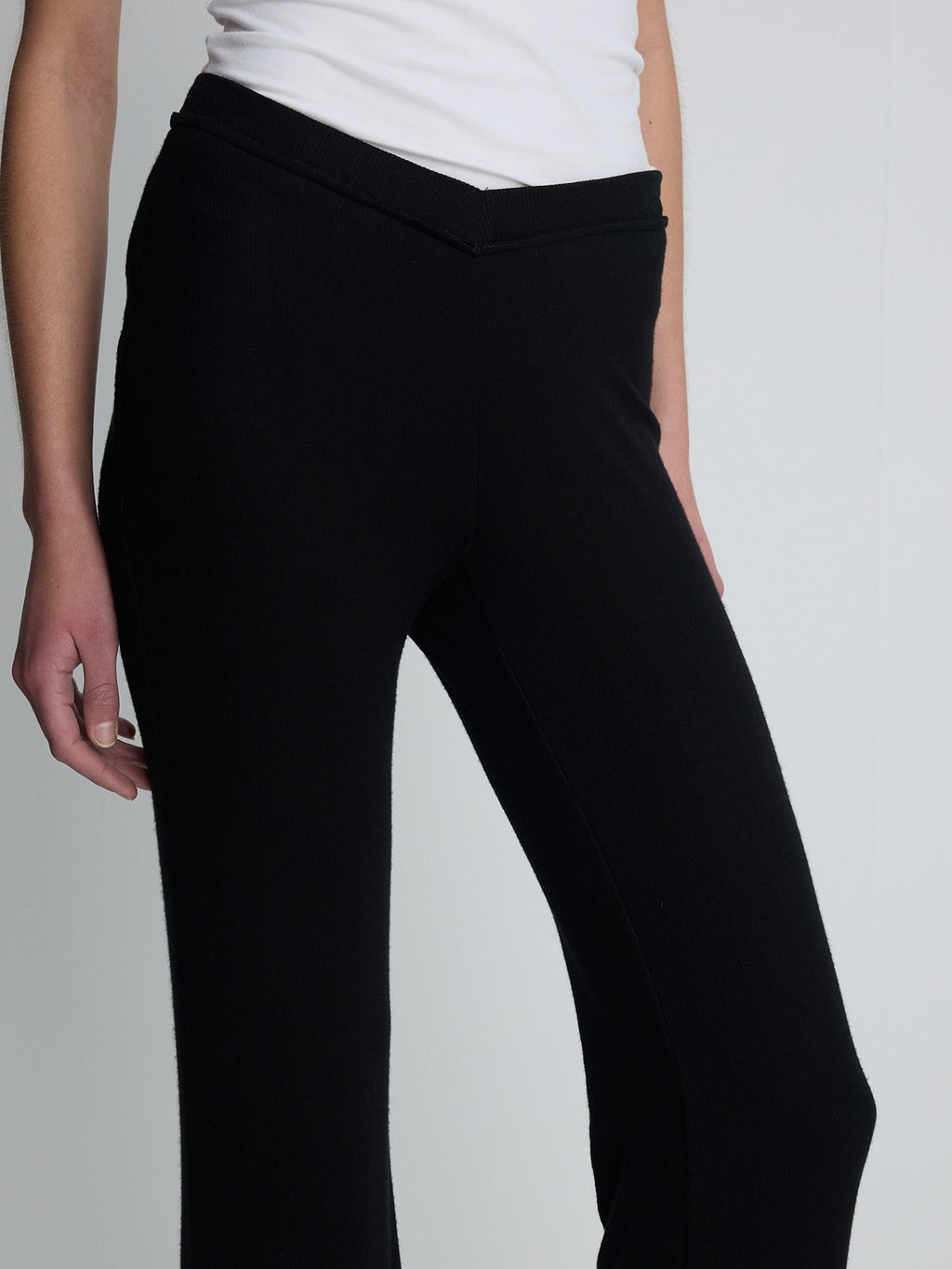 Tonywack - Tencel Ribbed Flared Pants (Black) product image 7 | TRAB K-Fashion Australia