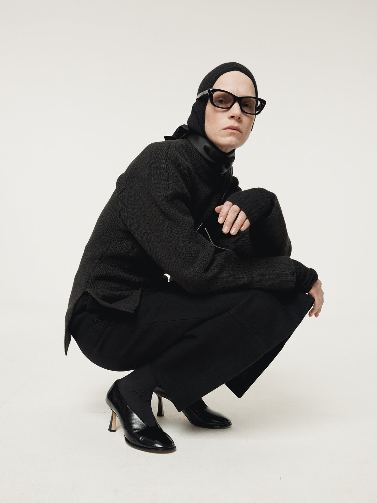 Recto - Volume Sleeve Structured Knit Top (Charcoal Grey) product image 9 | TRAB K-Fashion Australia