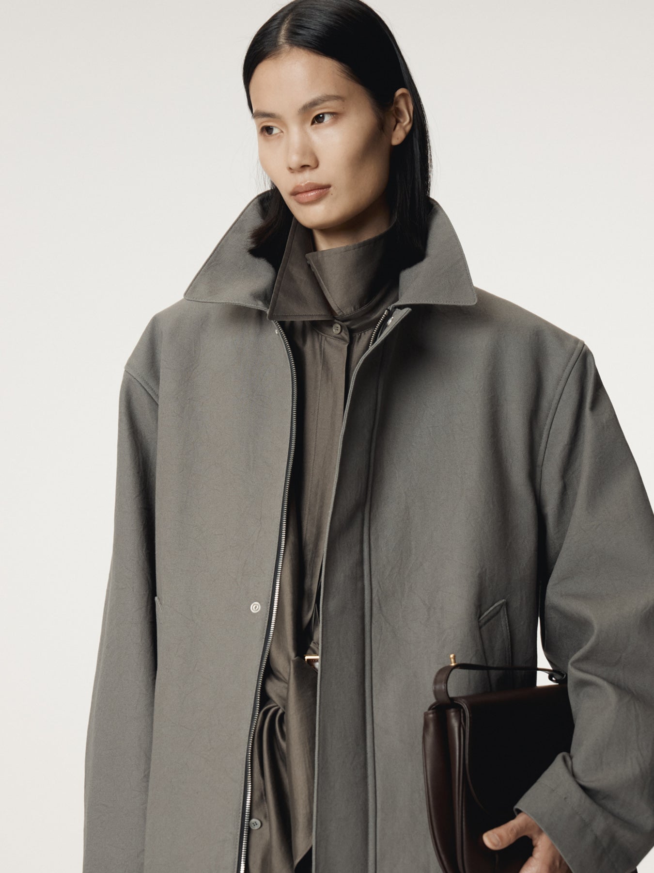 Recto - Diego Heavy Cotton Coat (Stone Grey) product image 6 | TRAB K-Fashion Australia