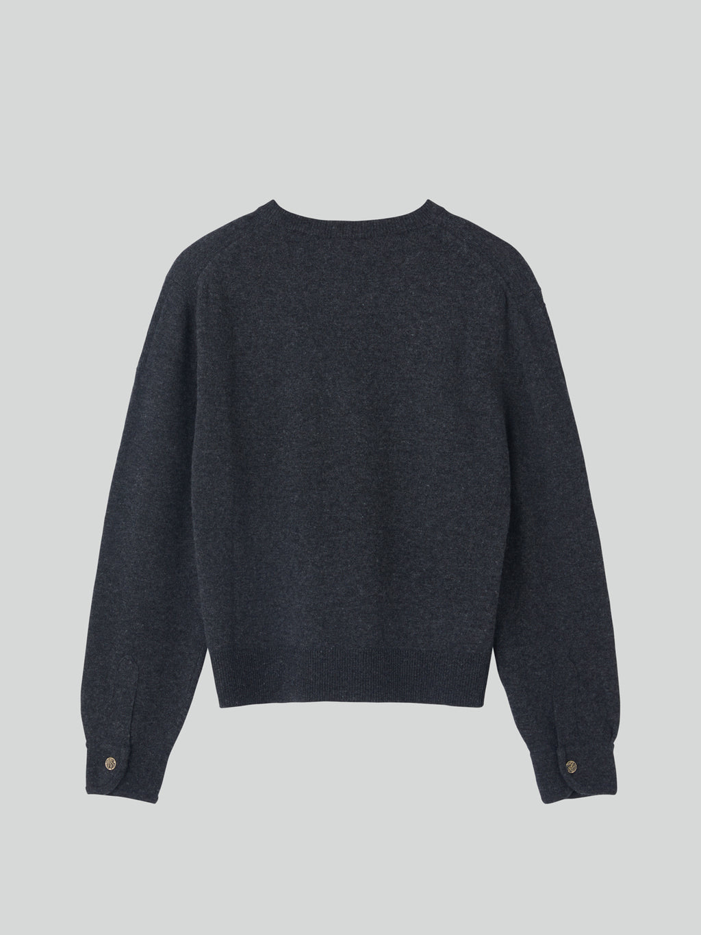 Recto - Shirt Cuffs Detail Knit Top (Charcoal Grey) product image 11 | TRAB K-Fashion Australia