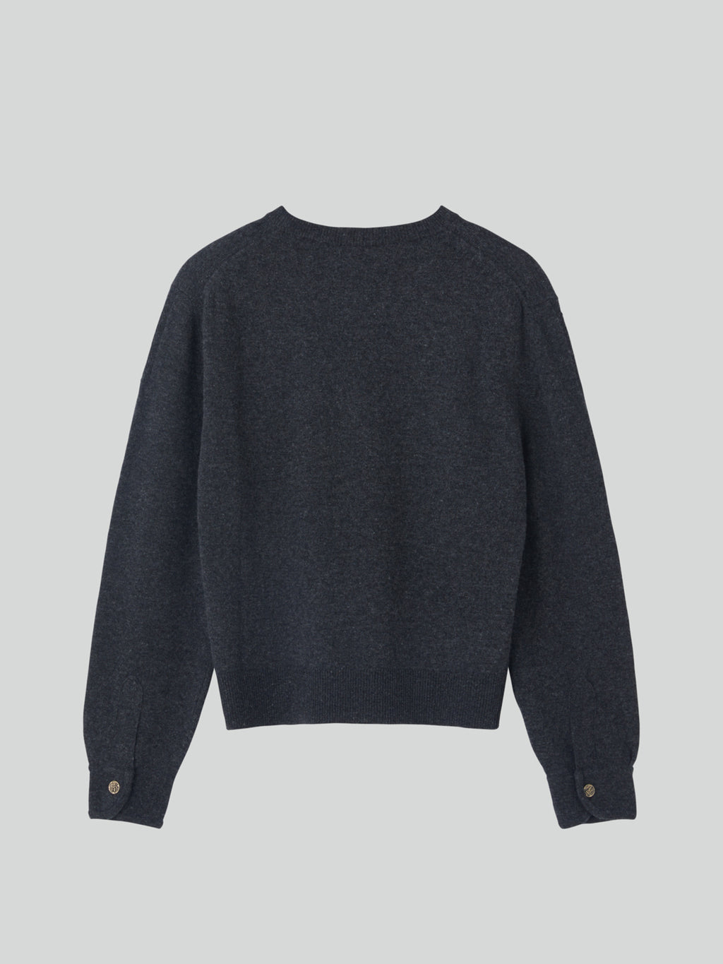 Recto - Shirt Cuffs Detail Knit Top (Charcoal Grey) product image 11 | TRAB K-Fashion Australia