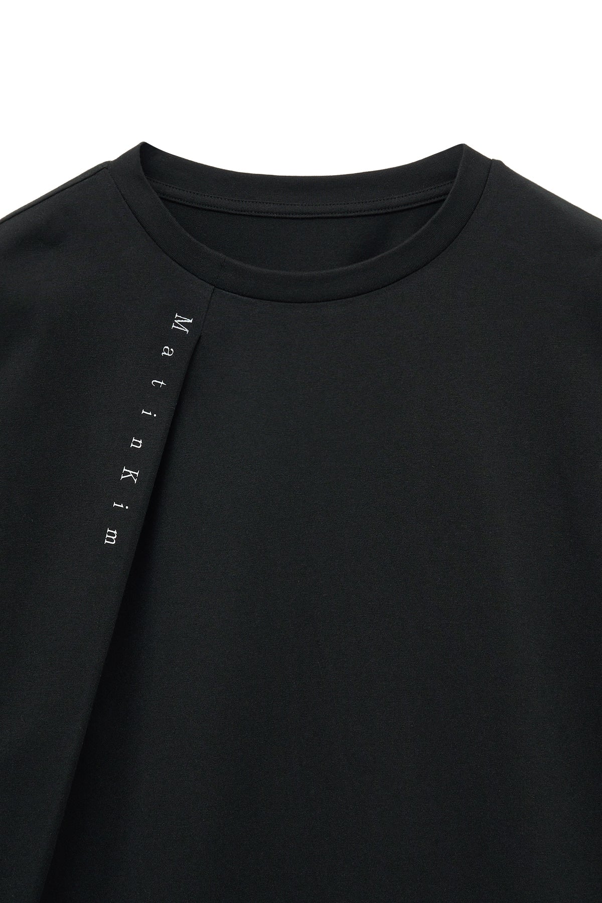 Matin Kim - Tuck Point Long Sleeve Top (Black) product image 3 | TRAB K-Fashion Australia