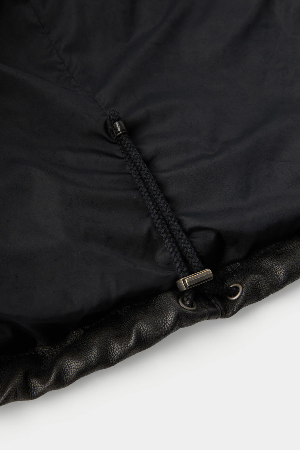 Coor - Fake Leather Wash Crop Down Puffer (Black) product image 8 | TRAB K-Fashion Australia