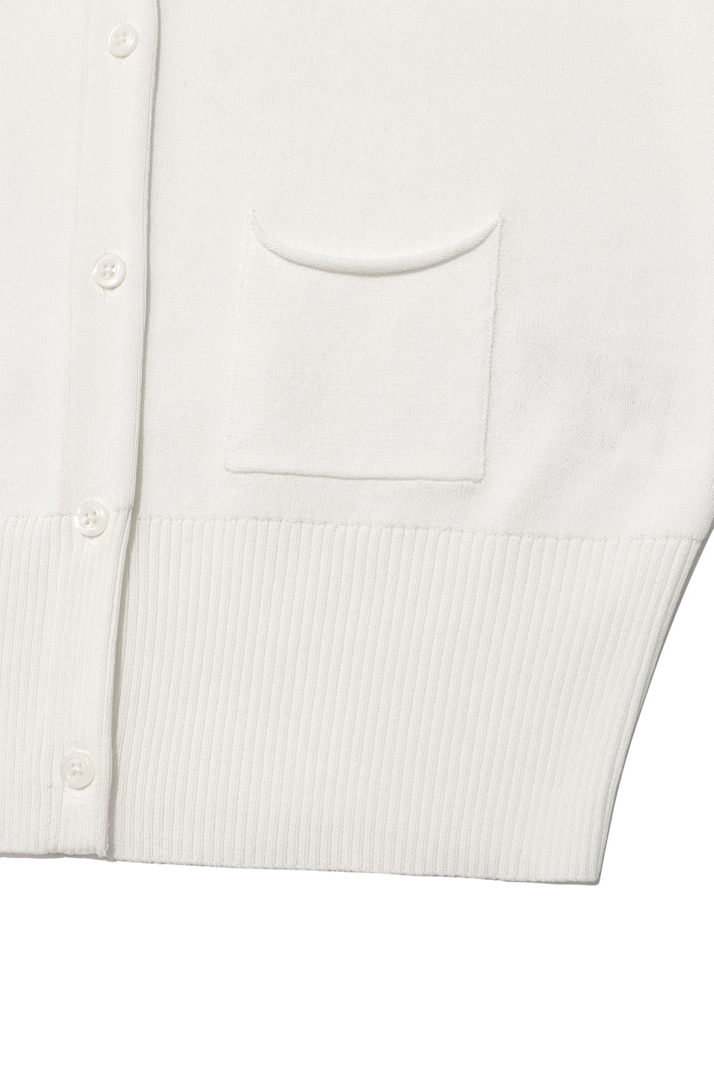 Matin Kim - Pocket Point Half Cardigan (Ivory) product image 4 | TRAB K-Fashion Australia