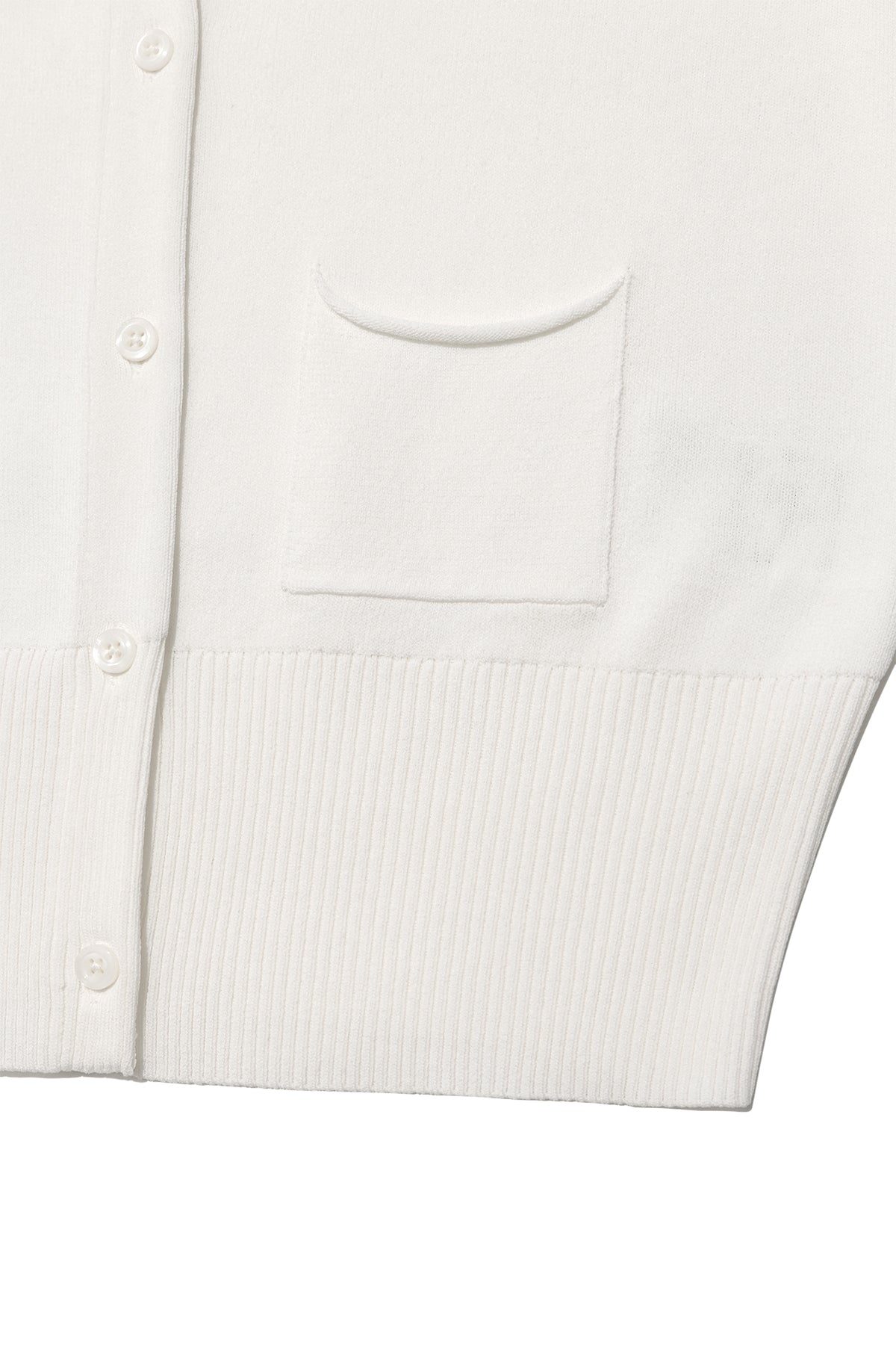 Matin Kim - Pocket Point Half Cardigan (Ivory) product image 4 | TRAB K-Fashion Australia