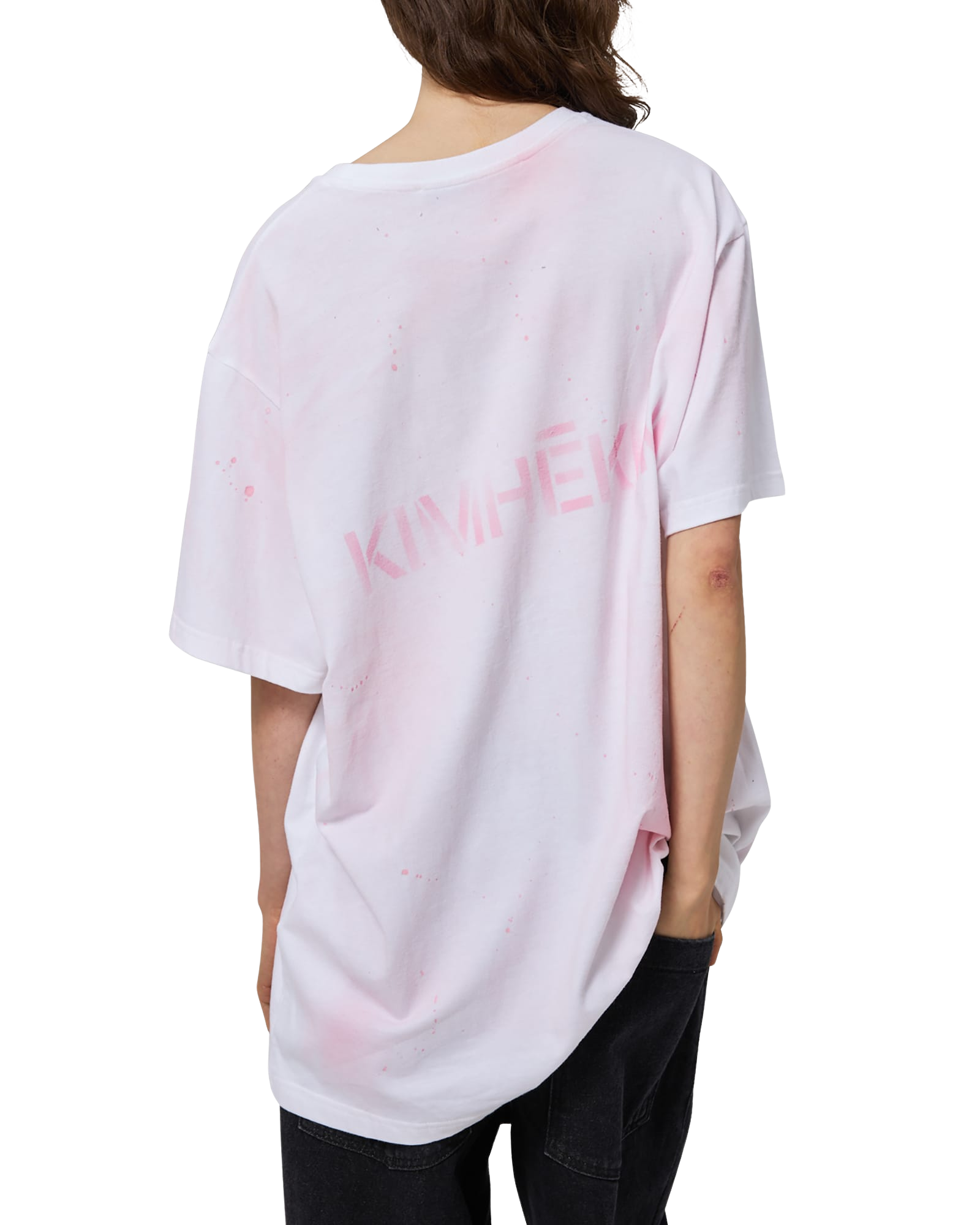 Kimhe Kim - Spray Dyed T-Shirt (White) product image 7 | TRAB K-Fashion Australia