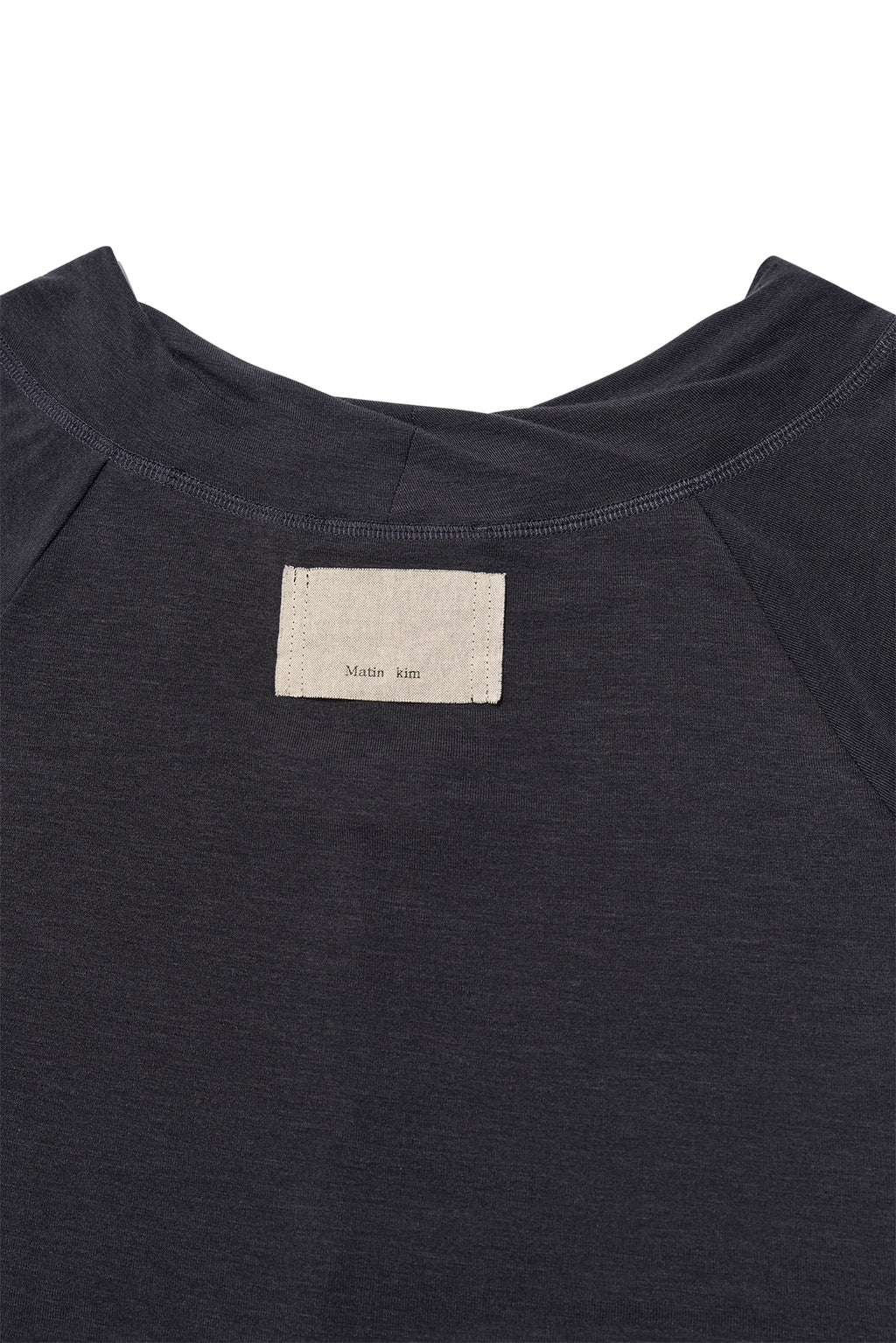 Matin Kim - Wide Neck Raglan Long Sleeve (Charcoal) product image 5 | TRAB K-Fashion Australia