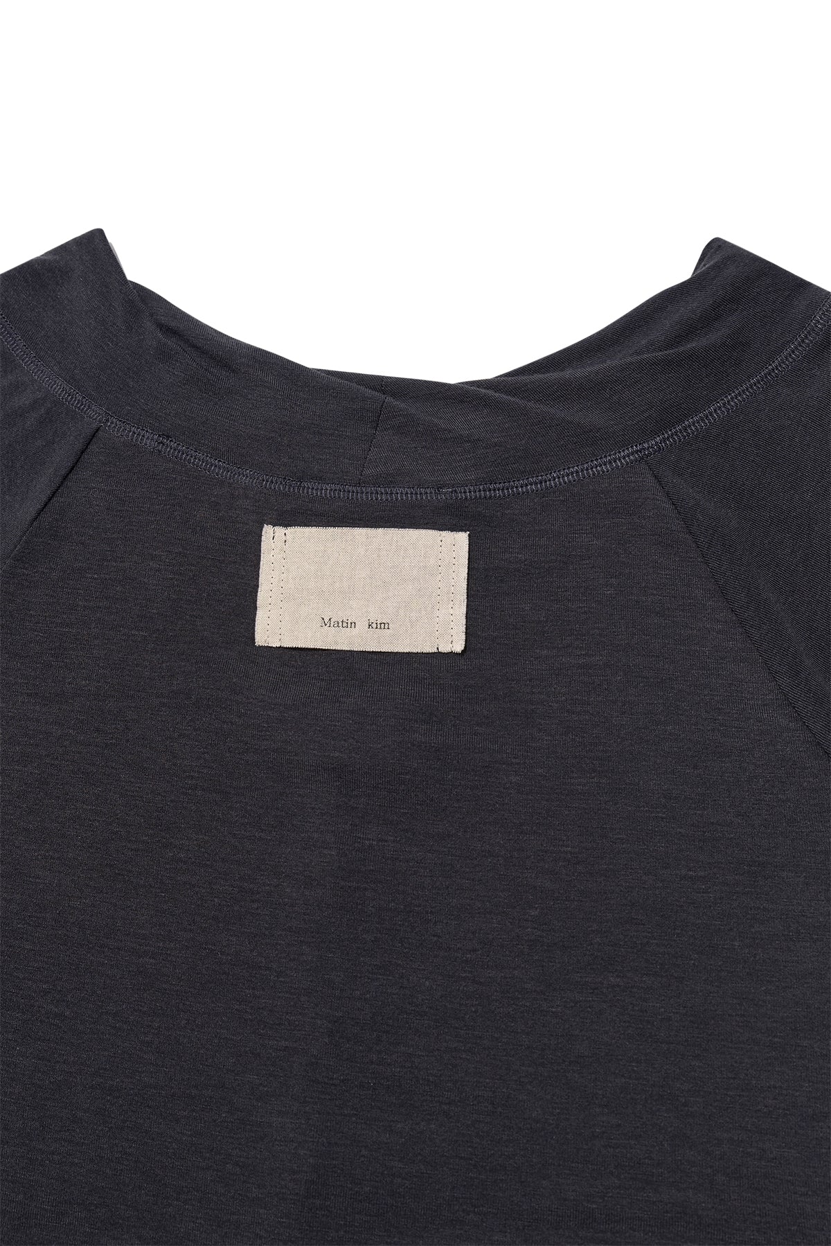 Matin Kim - Wide Neck Raglan Long Sleeve (Charcoal) product image 5 | TRAB K-Fashion Australia