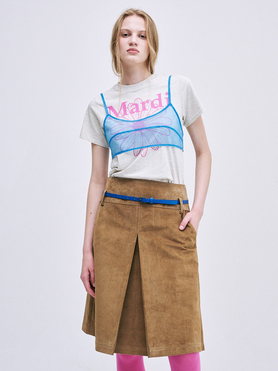 Mardi Mercredi - Sheer Layered Bustier (Sky) product image 1 | TRAB K-Fashion Australia