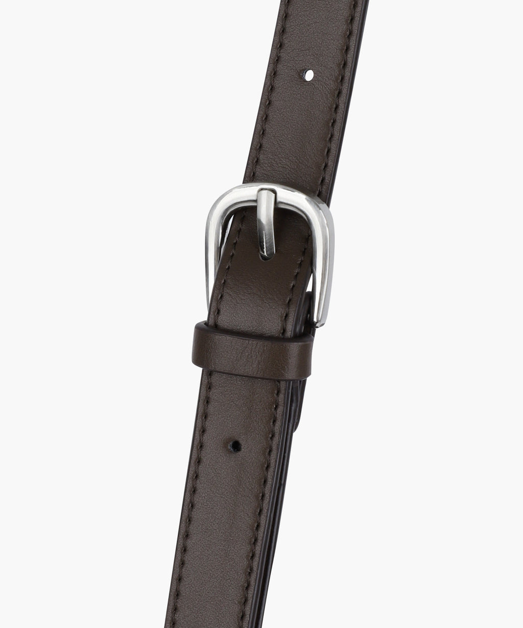Marithe & Francois Girbaud - Classic Logo Half Moon 2-way Cross Bag (Brown) product image 6 | TRAB K-Fashion Australia
