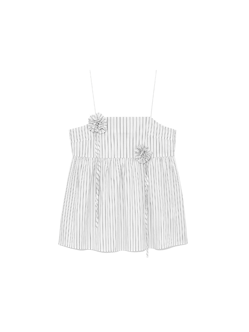 Kijun - Stripe Corsage Camisole Off-White Stripe product image 7 | TRAB K-Fashion Australia
