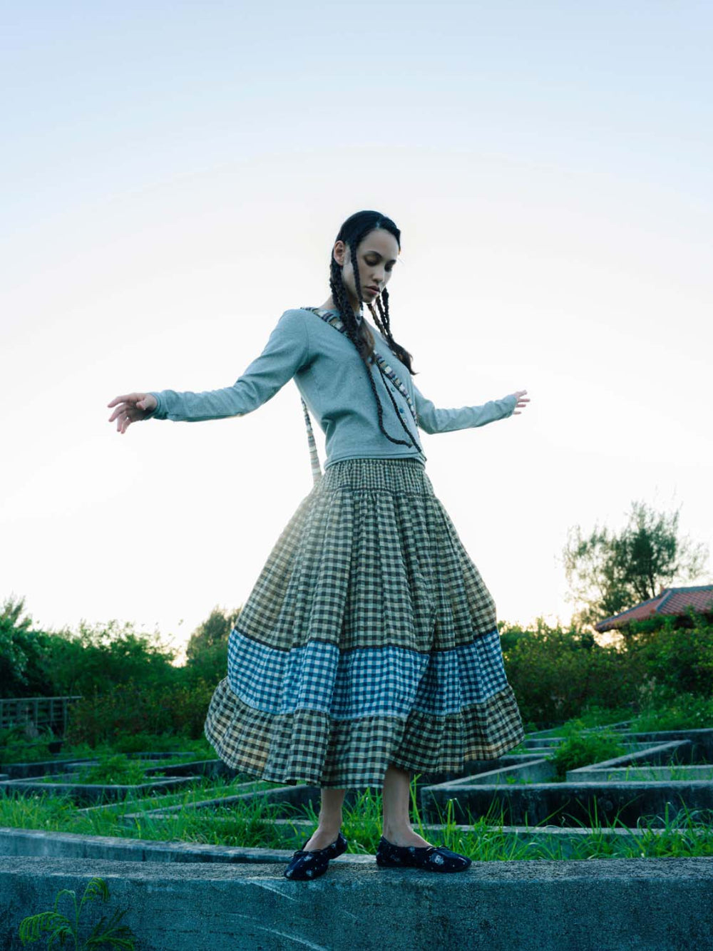Coyseio - Raw Edge Cardigan (Melange Grey) product image 4 | TRAB K-Fashion Australia