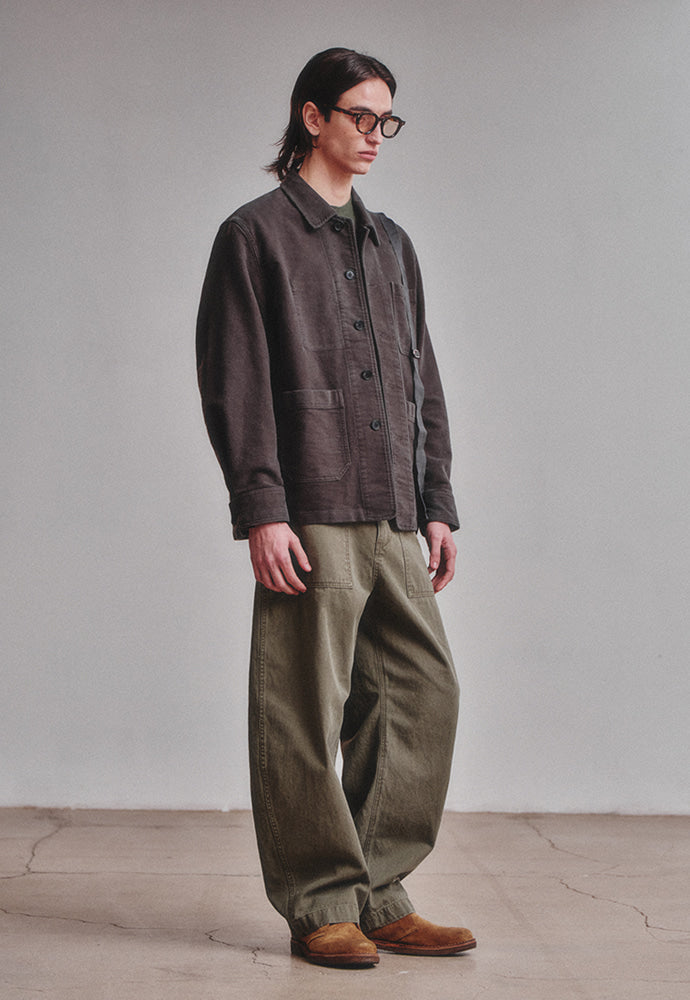 Art if acts - Washed Moleskin French Work Jacket (Stone) product image 4 | TRAB K-Fashion Australia